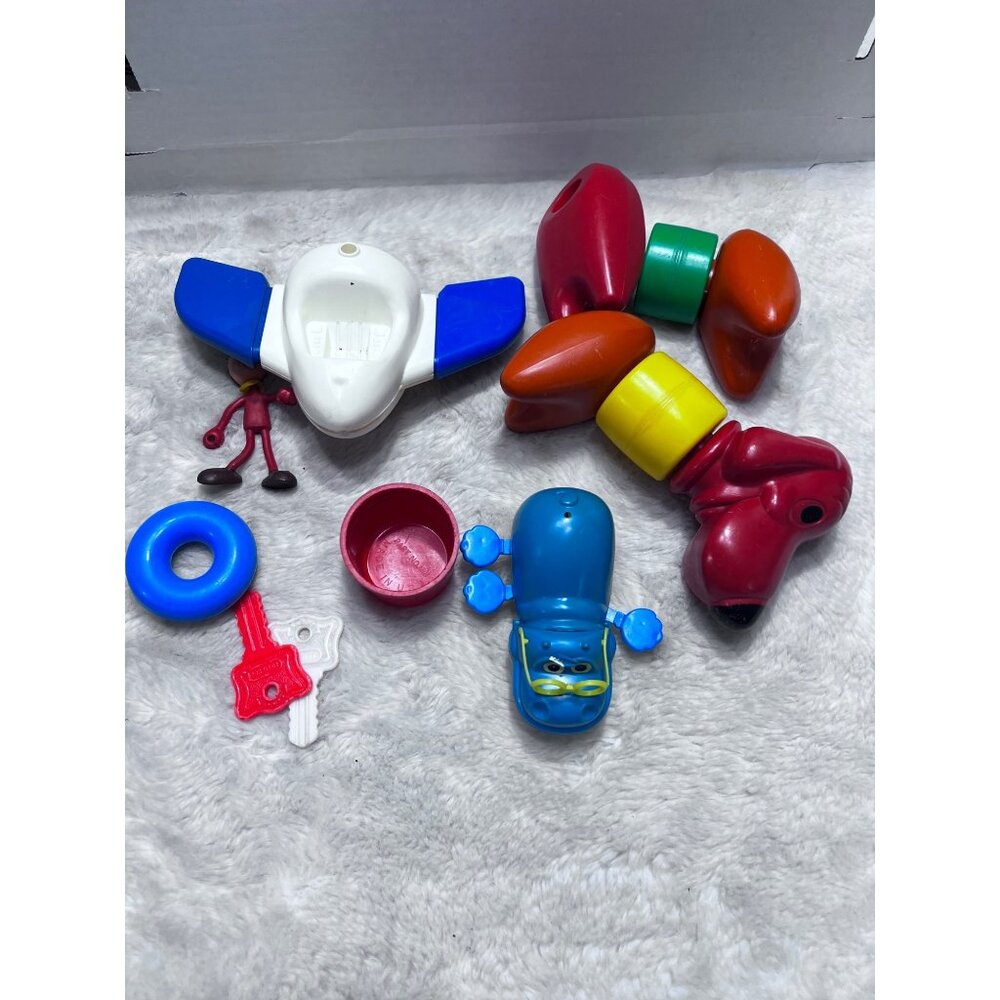 Tupperware & Fisher Price Little People Plastic Toy Figures & Parts Set